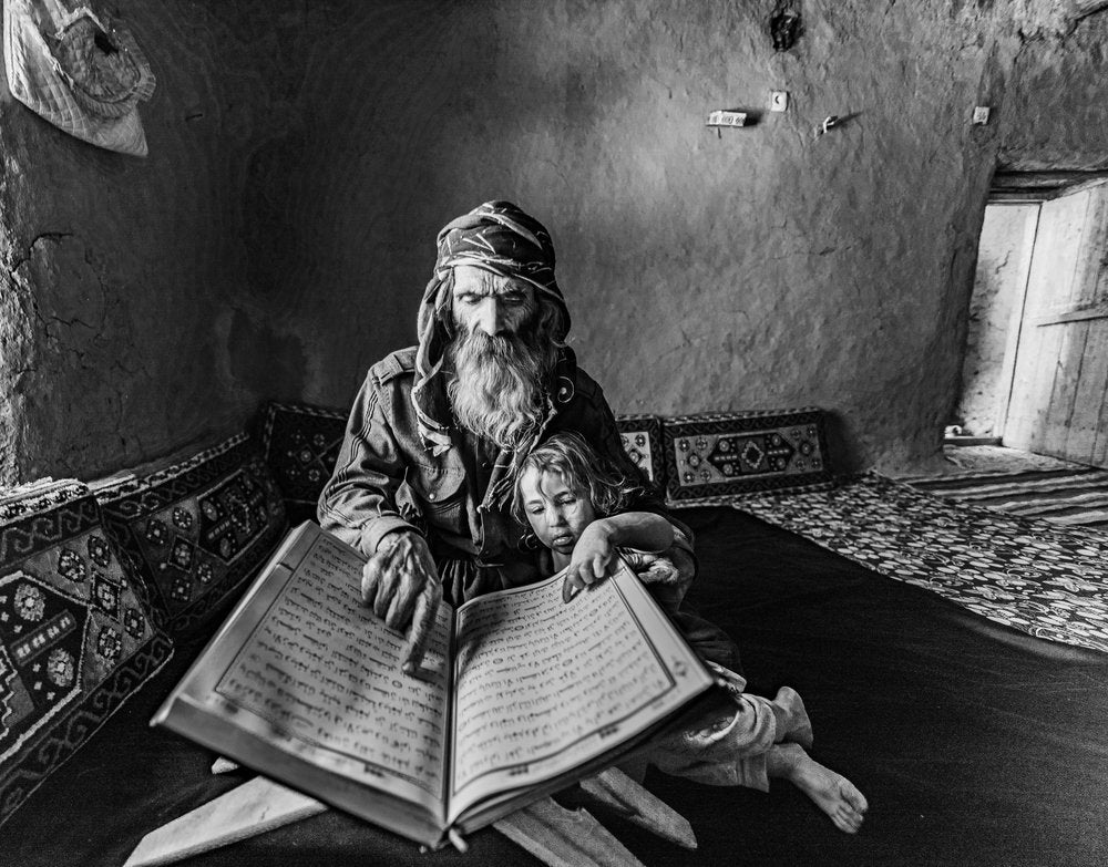 Grandfather Teaches Quran