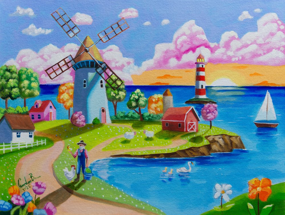 Whimsical Coastal Farm