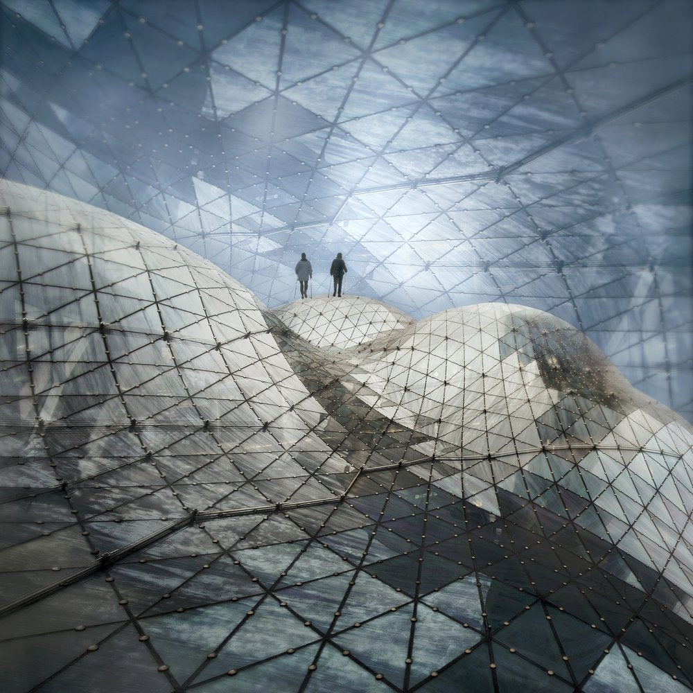 Two Figures Geometric Dome