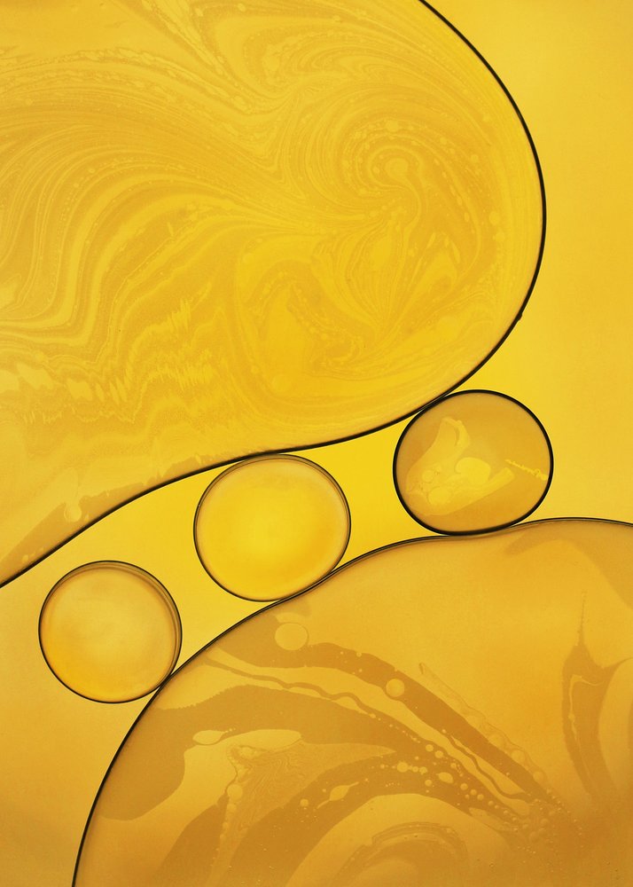 Abstract Gold Bubbles