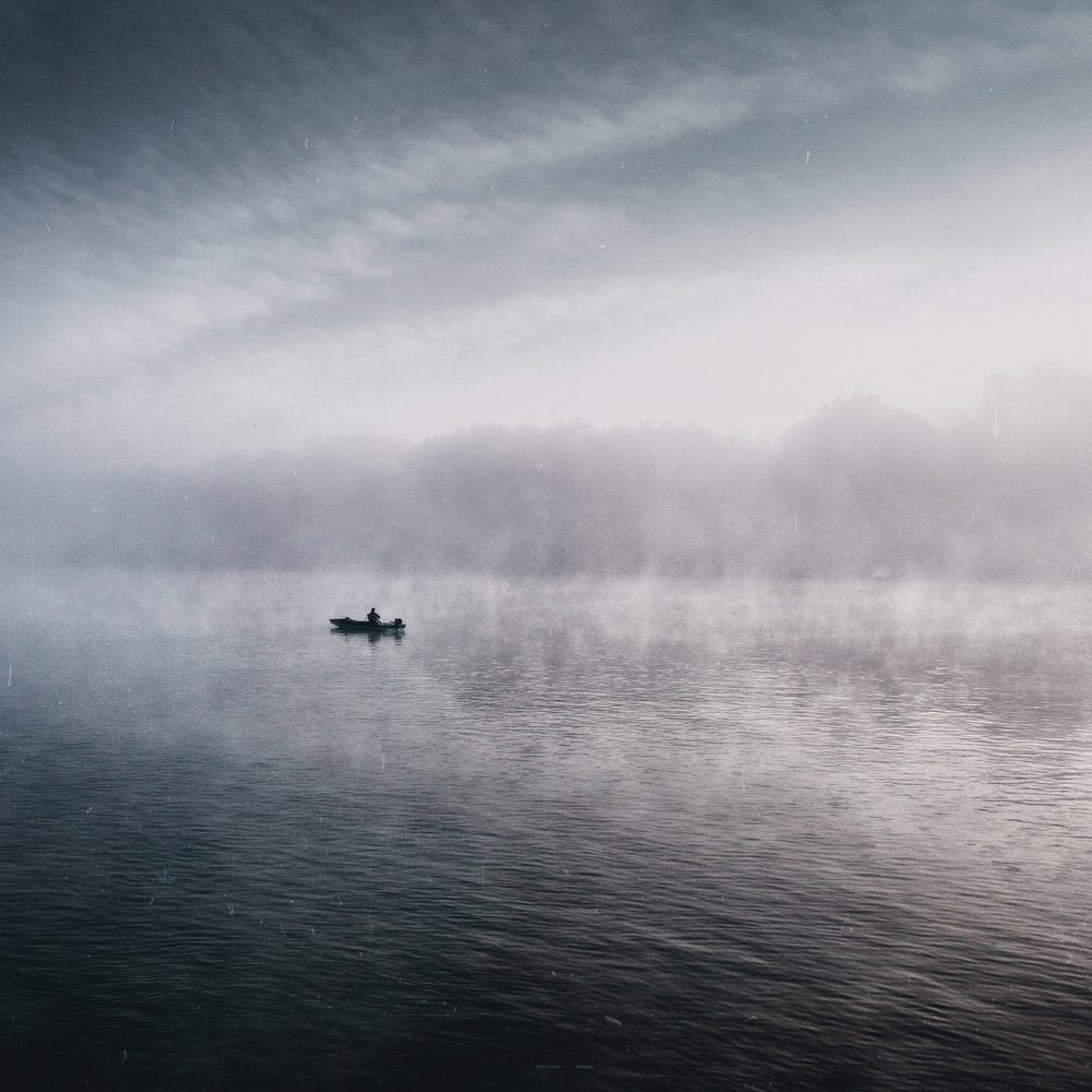 Misty Lake Solitude