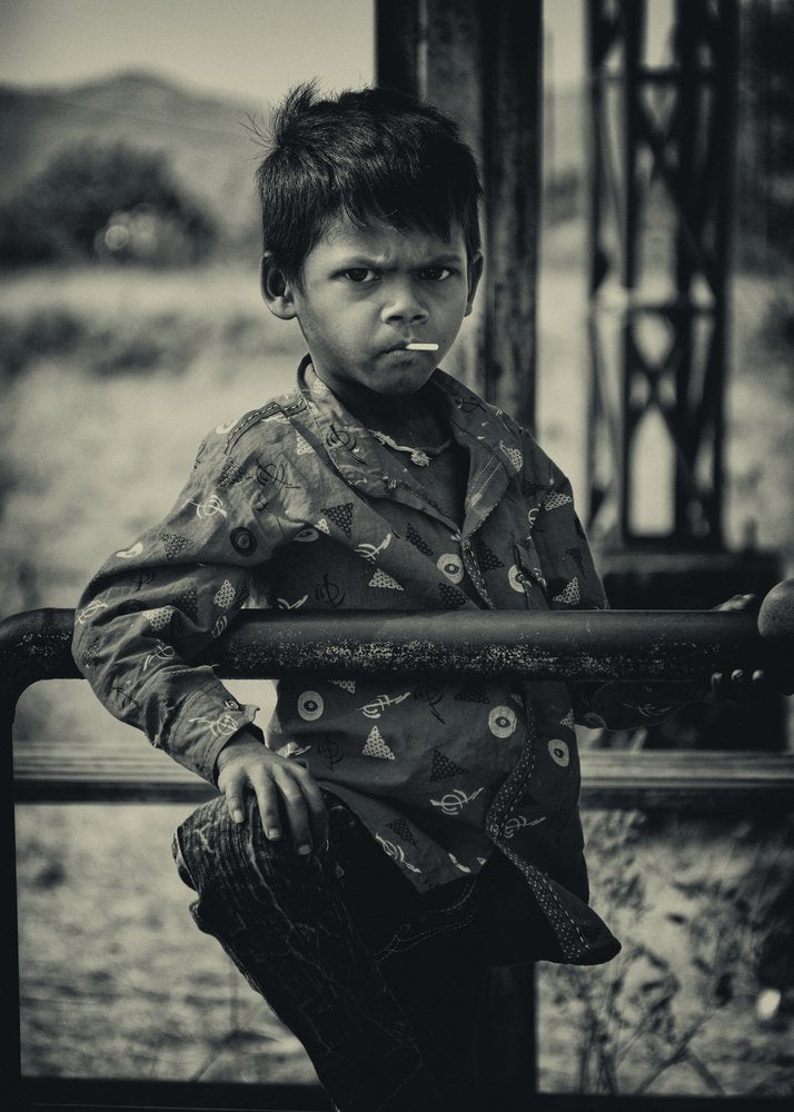 Boy's Lollipop Stare