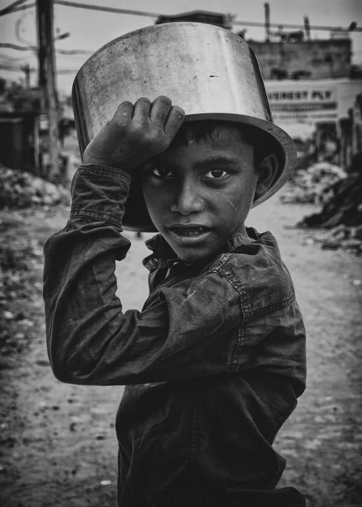 Street Boy with Pot