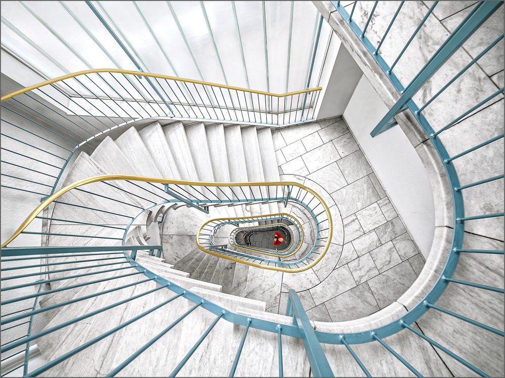 Marble Spiral Staircase