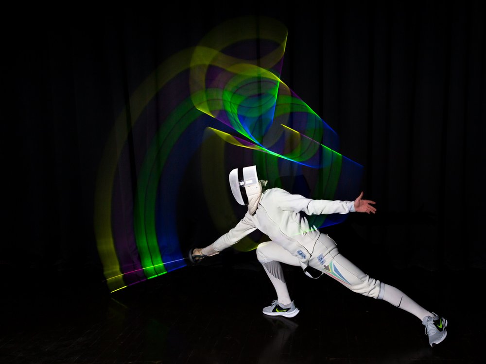 Virtual Fencing Light Trails