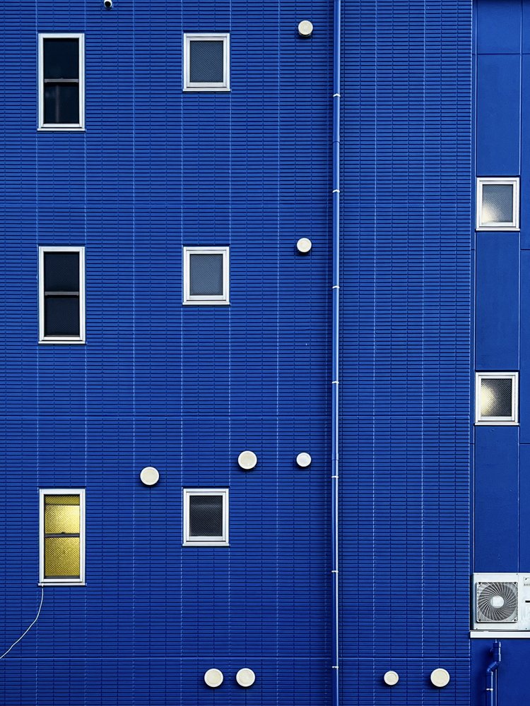 Modern Blue Facade