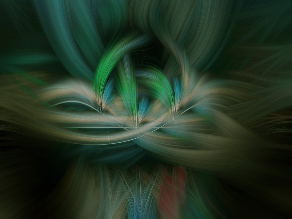 Fluid Green Swirl