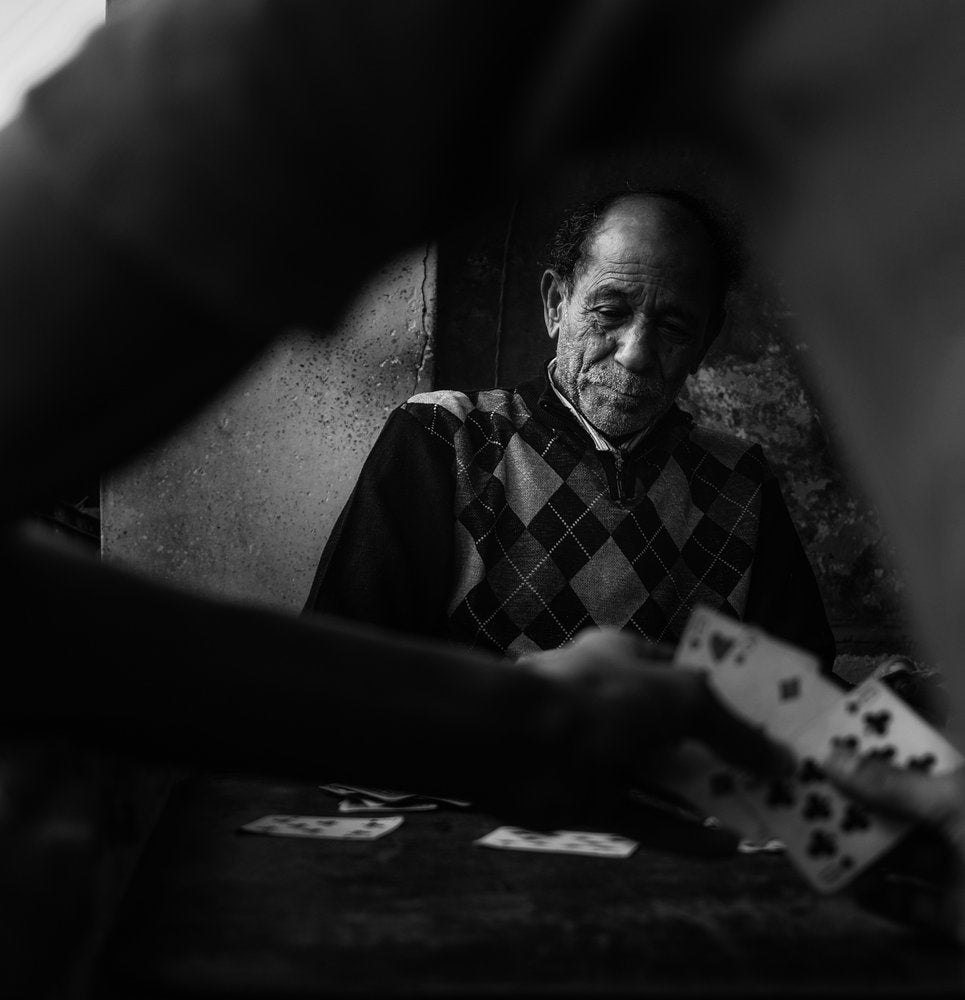 Pensive Card Player