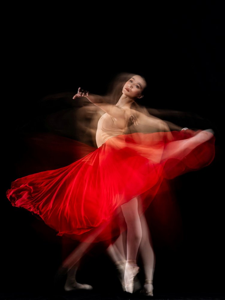 Flowing Red Dance