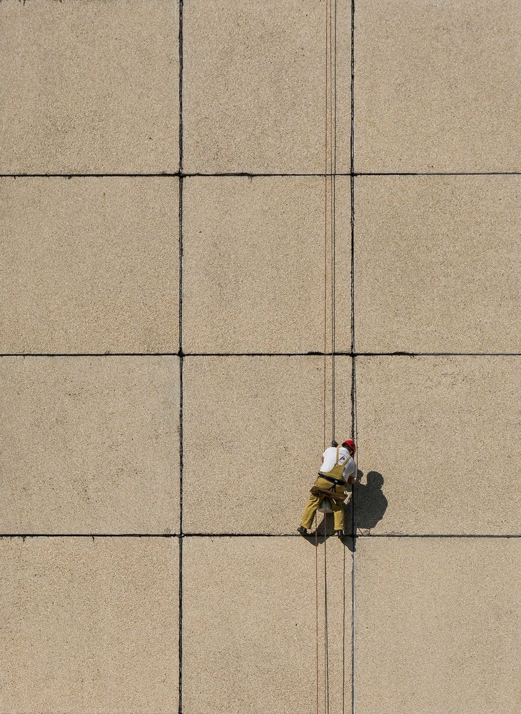 Sunlit Building Climber