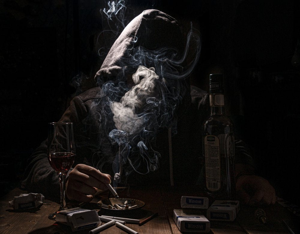 Solitary Smoke and Drink