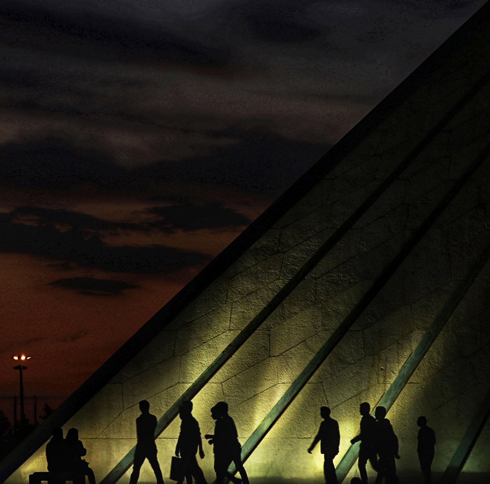 Urban Silhouettes At Dusk