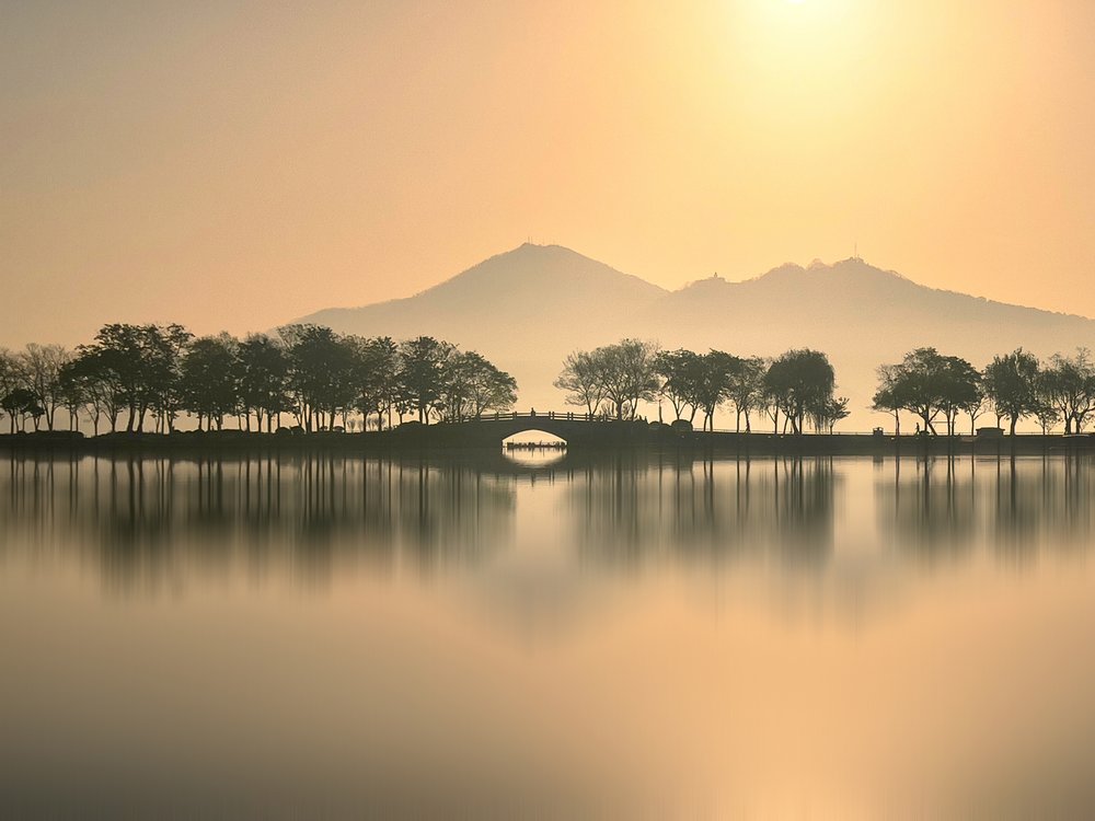 Golden Lake Reflection