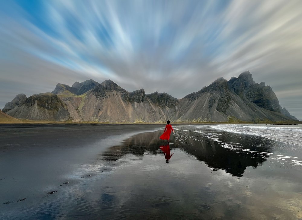 Red Dress Mountain Coast