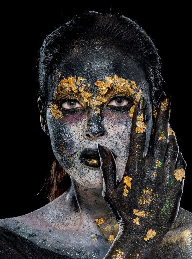 Mysterious Gold Portrait