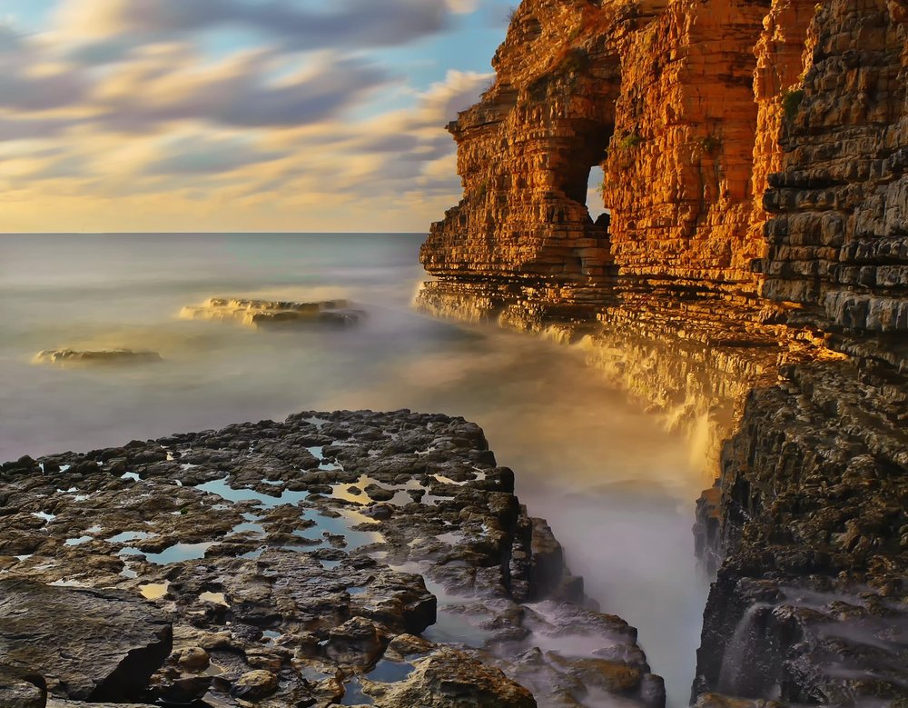 Golden Cliffs Sea Arch