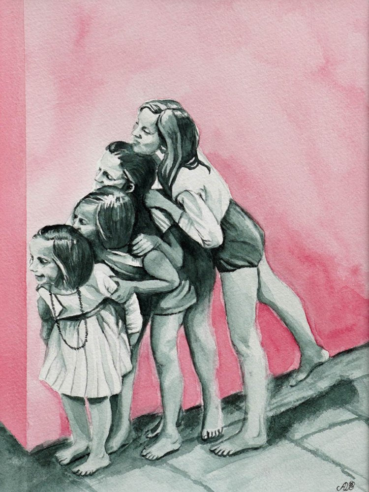 Sisters Piggyback Play