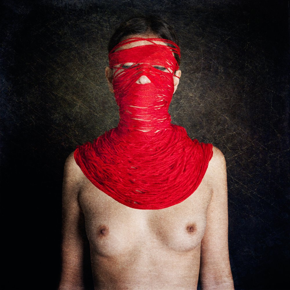 Woman in Red String