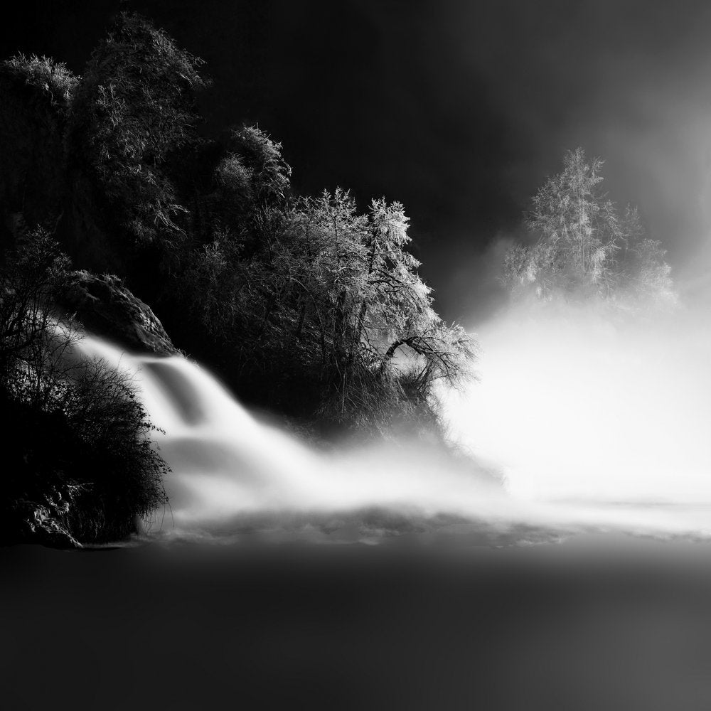 Misty Forest Waterfall