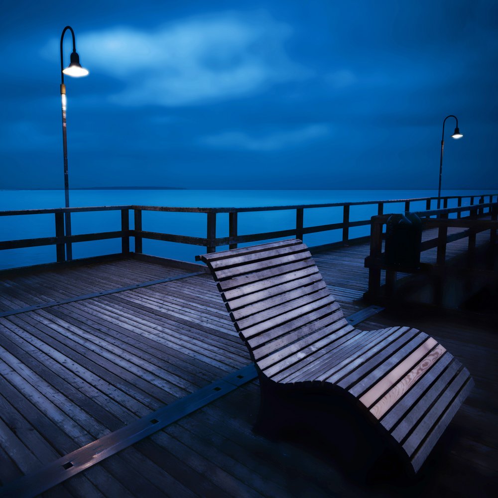 Serene Blue Pier