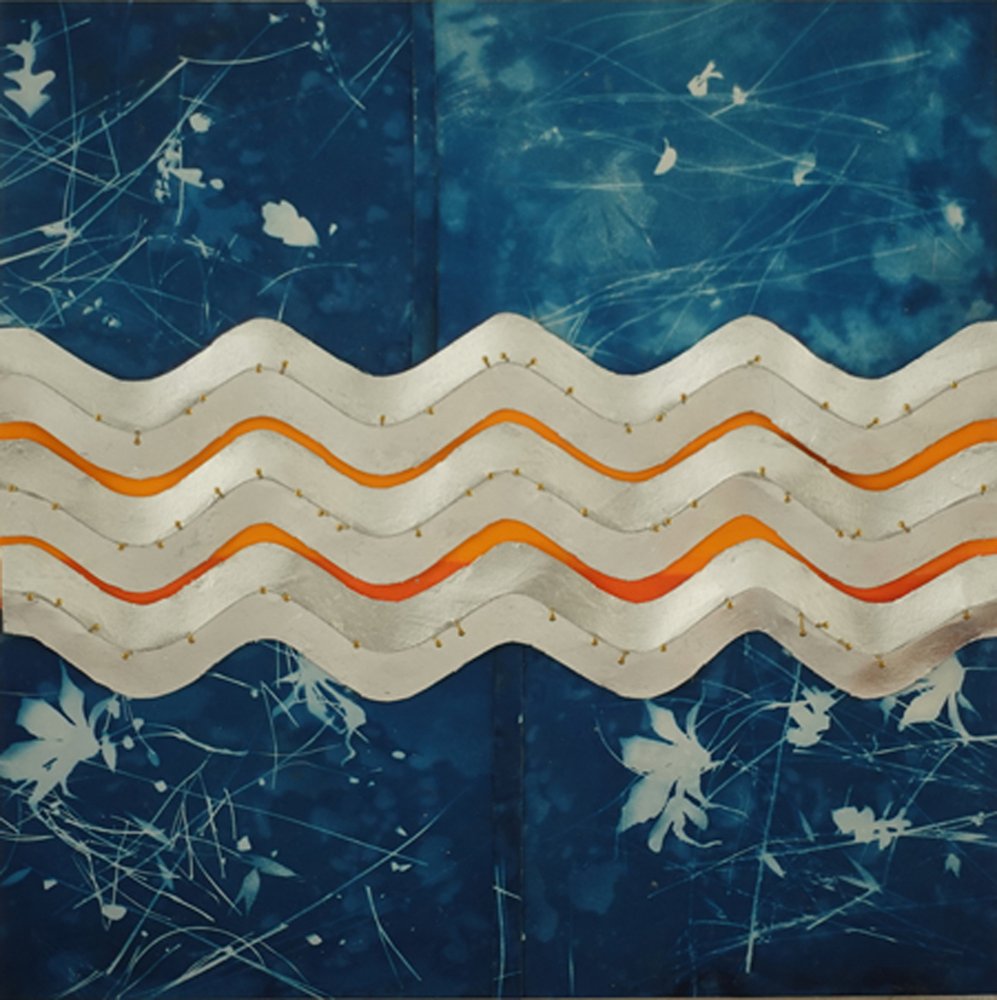 Blue Botanical Waves