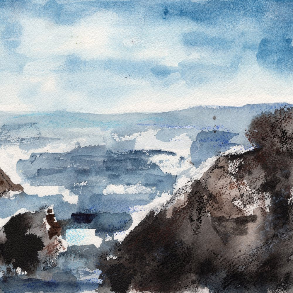 Moody Ocean Coast