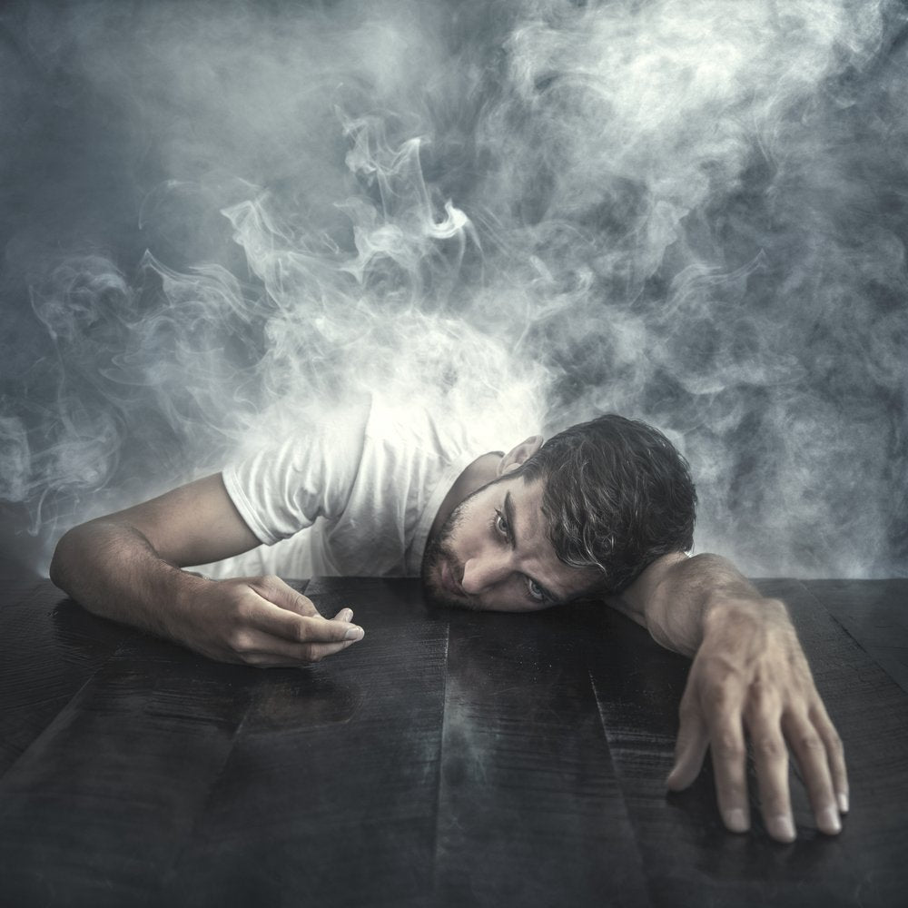 Weary Man in Smoke