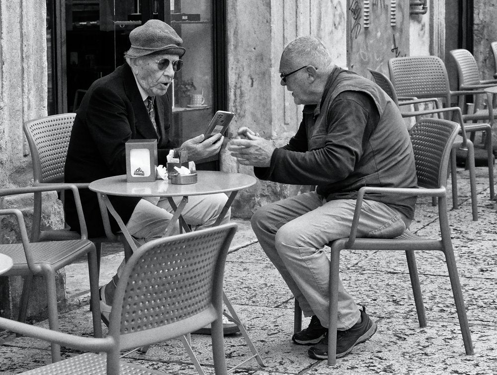 Street Cafe Conversation