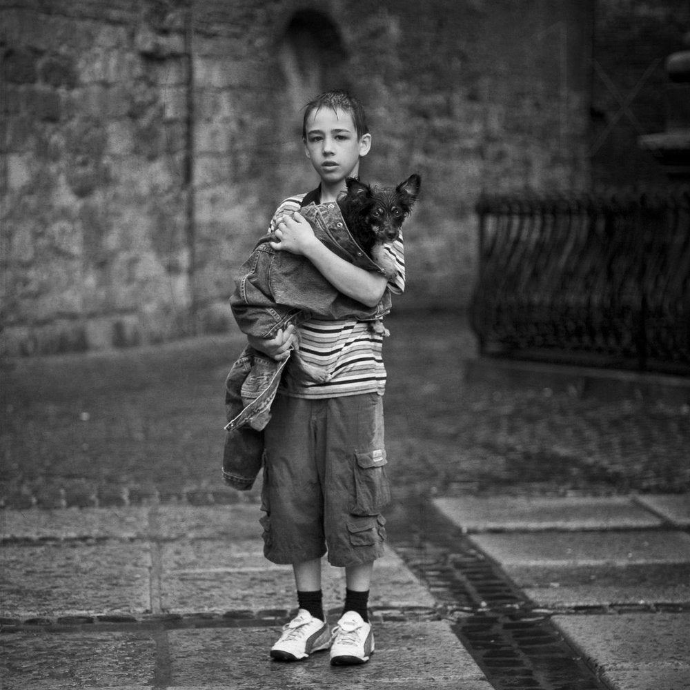 Young Boy With Dog