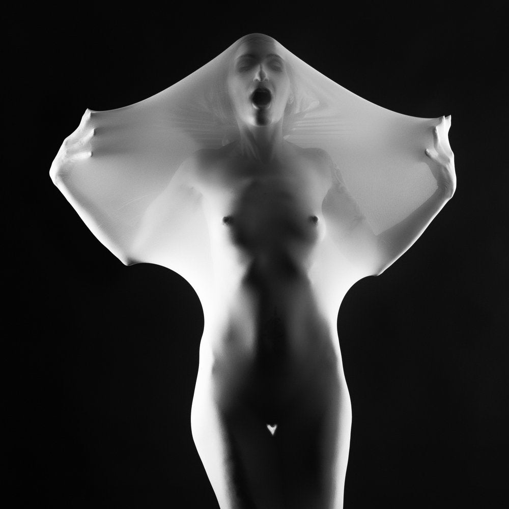 Screaming Woman in Fabric