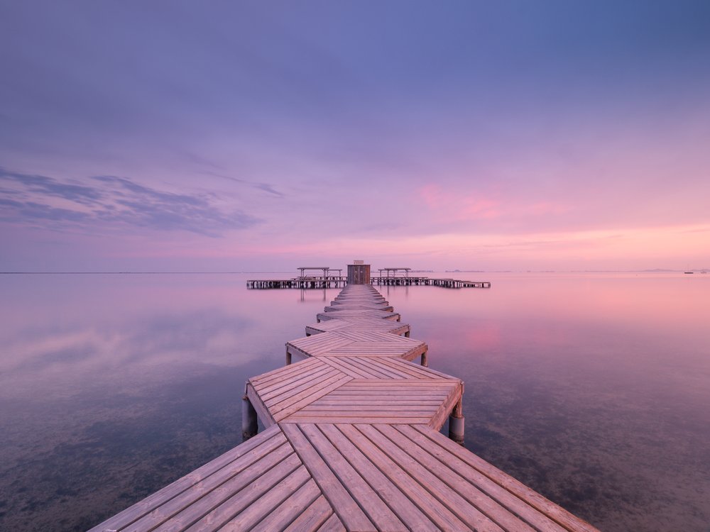 Pastel Pier Sunset