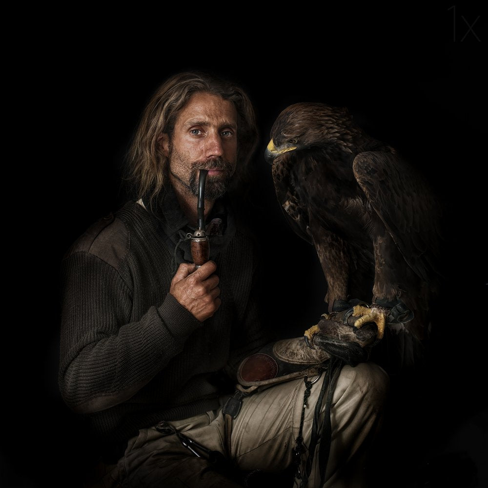 Hunter and Golden Eagle
