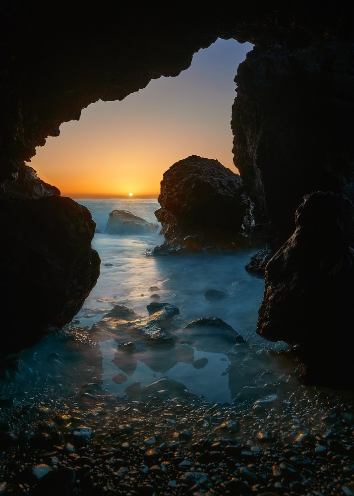Coastal Cave Sunrise