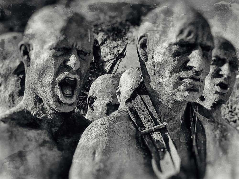 Screaming Stone Figures