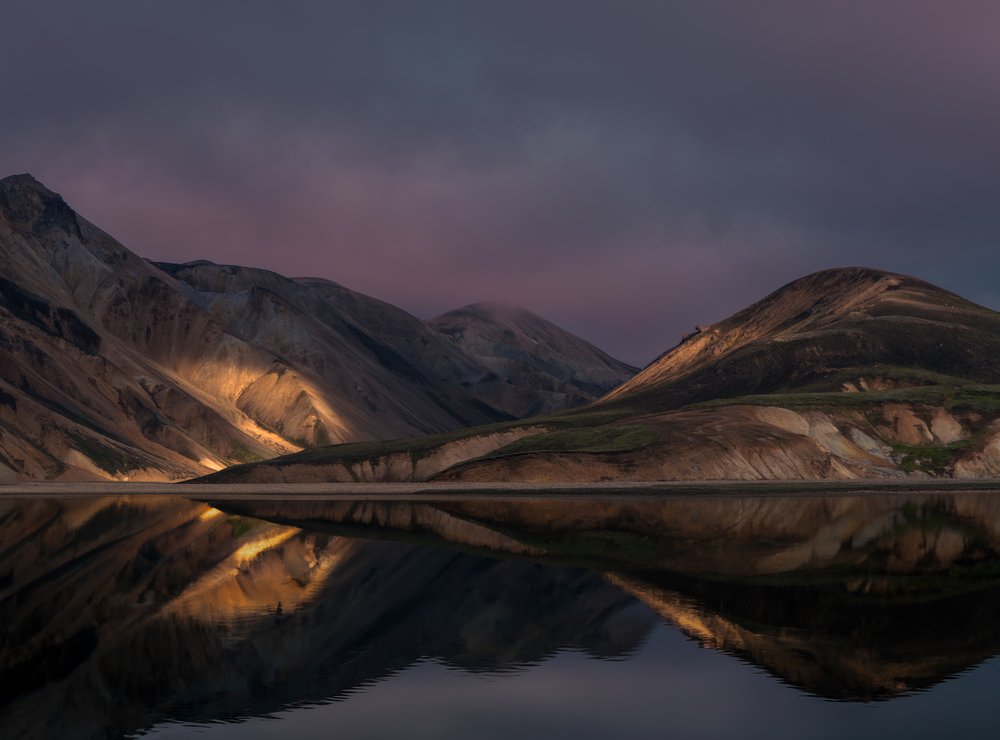 Golden Mountain Reflection