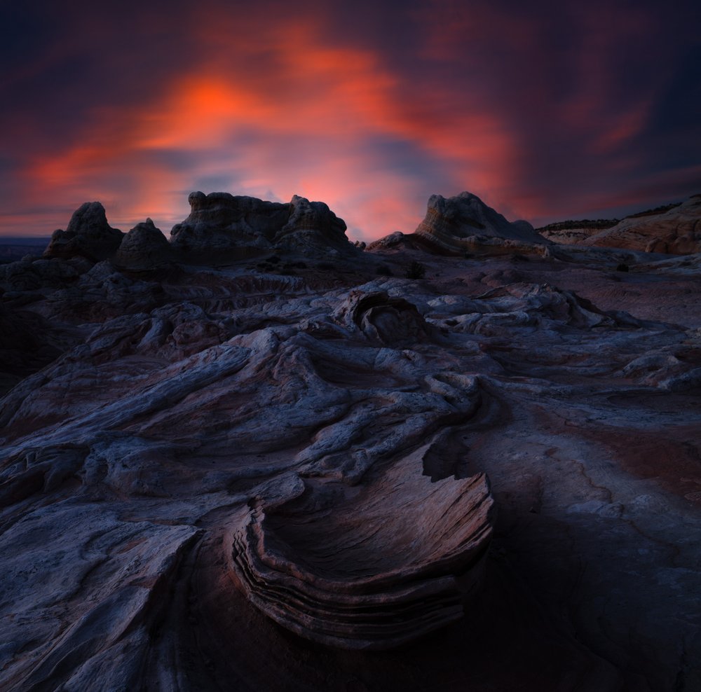Dramatic Desert Sunset