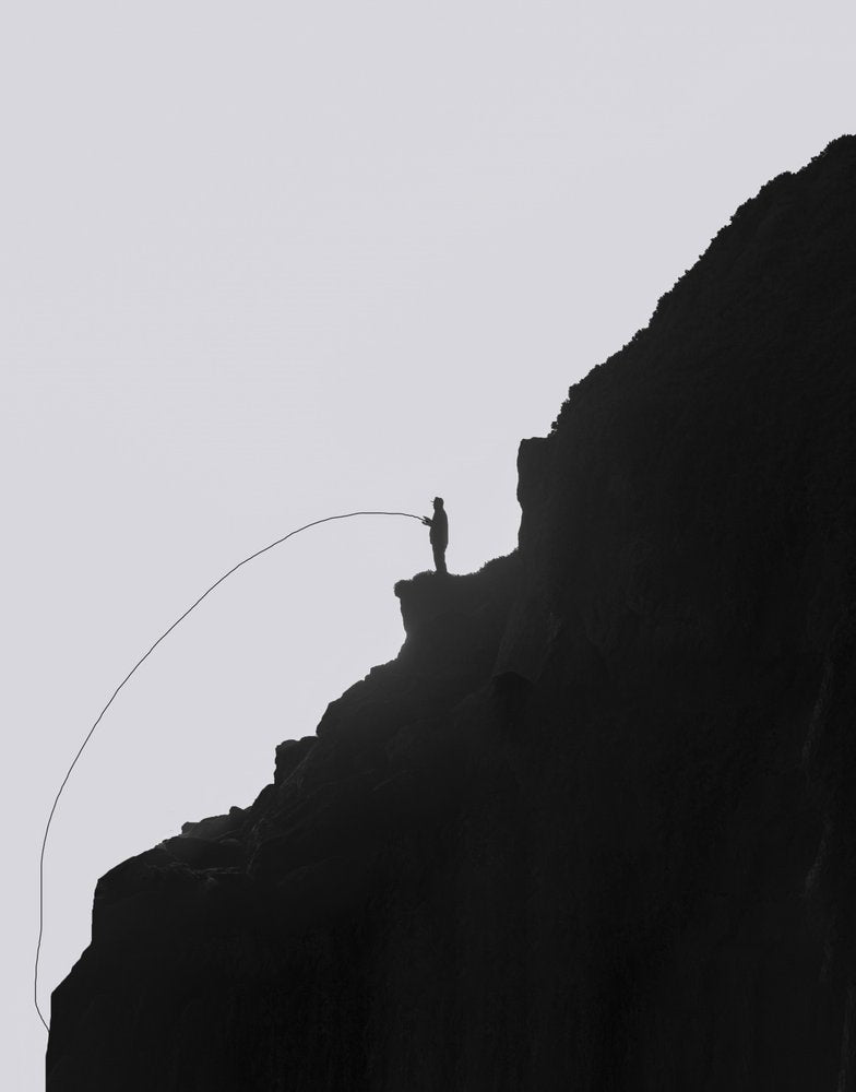 Solitary Cliff Fishing