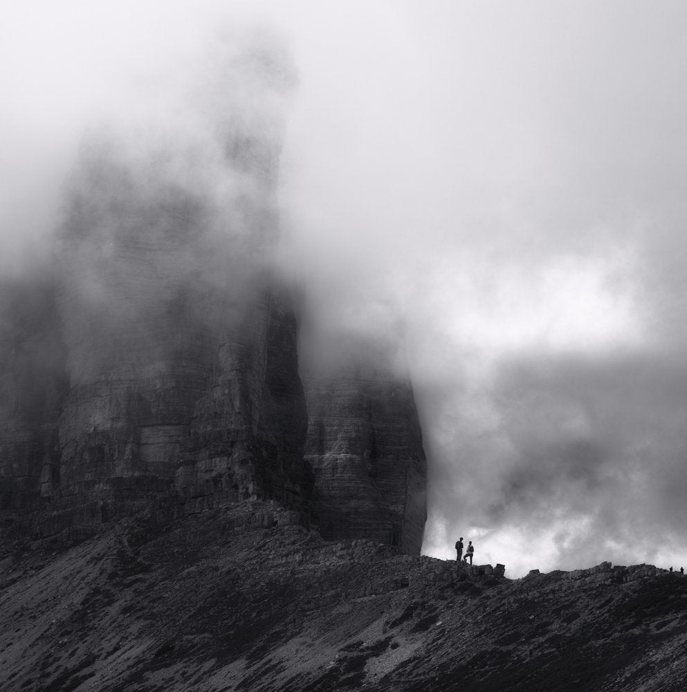Hikers in Misty Mountains