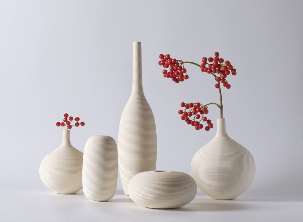 Ceramic Vases Red Berries