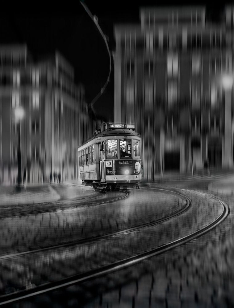 Night Tram in the City