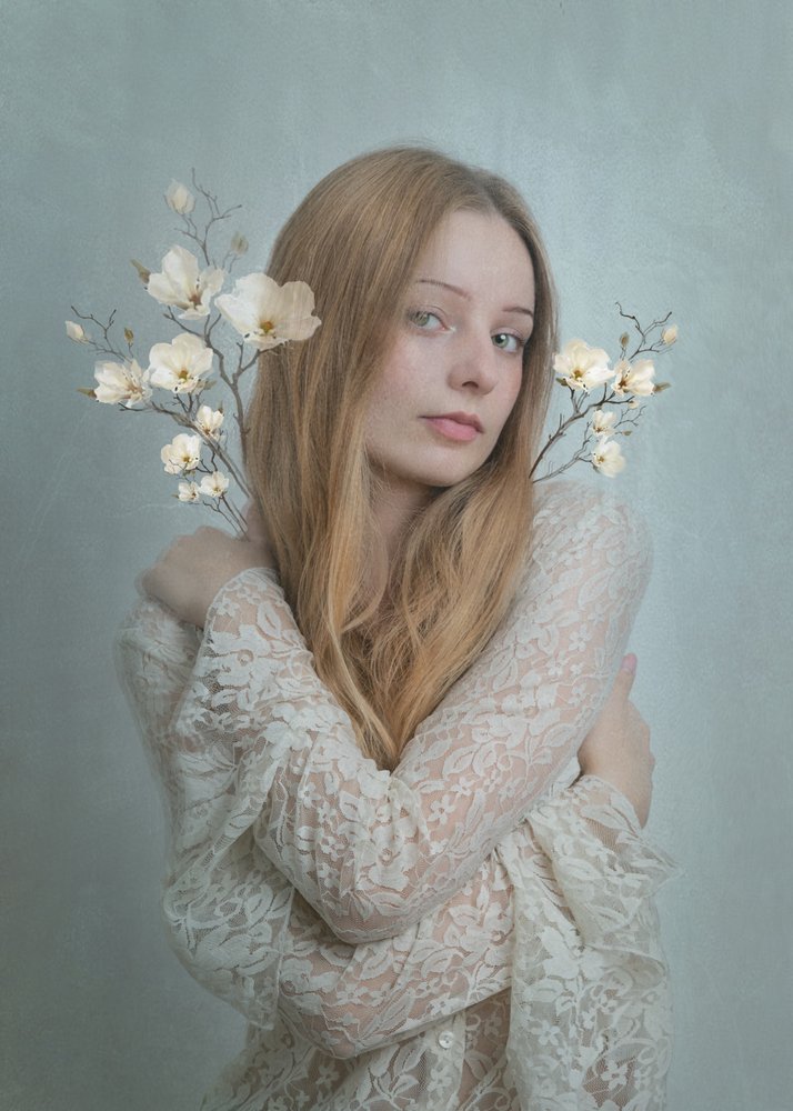 Dreamy Floral Portrait