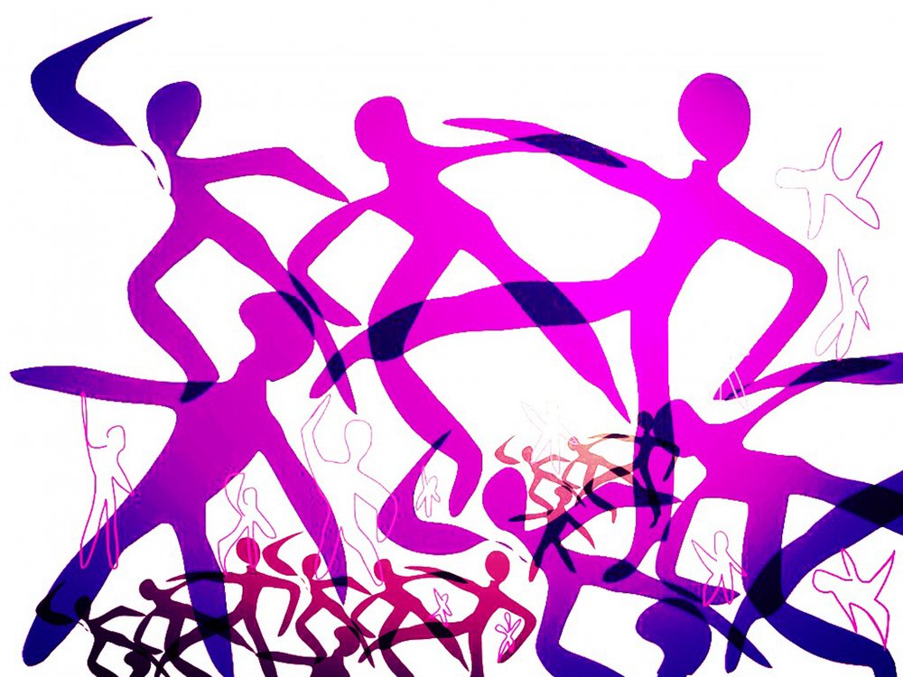 Vibrant Dancing Figures