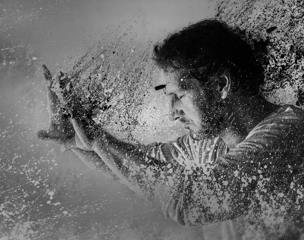 Abstract Man Breaking