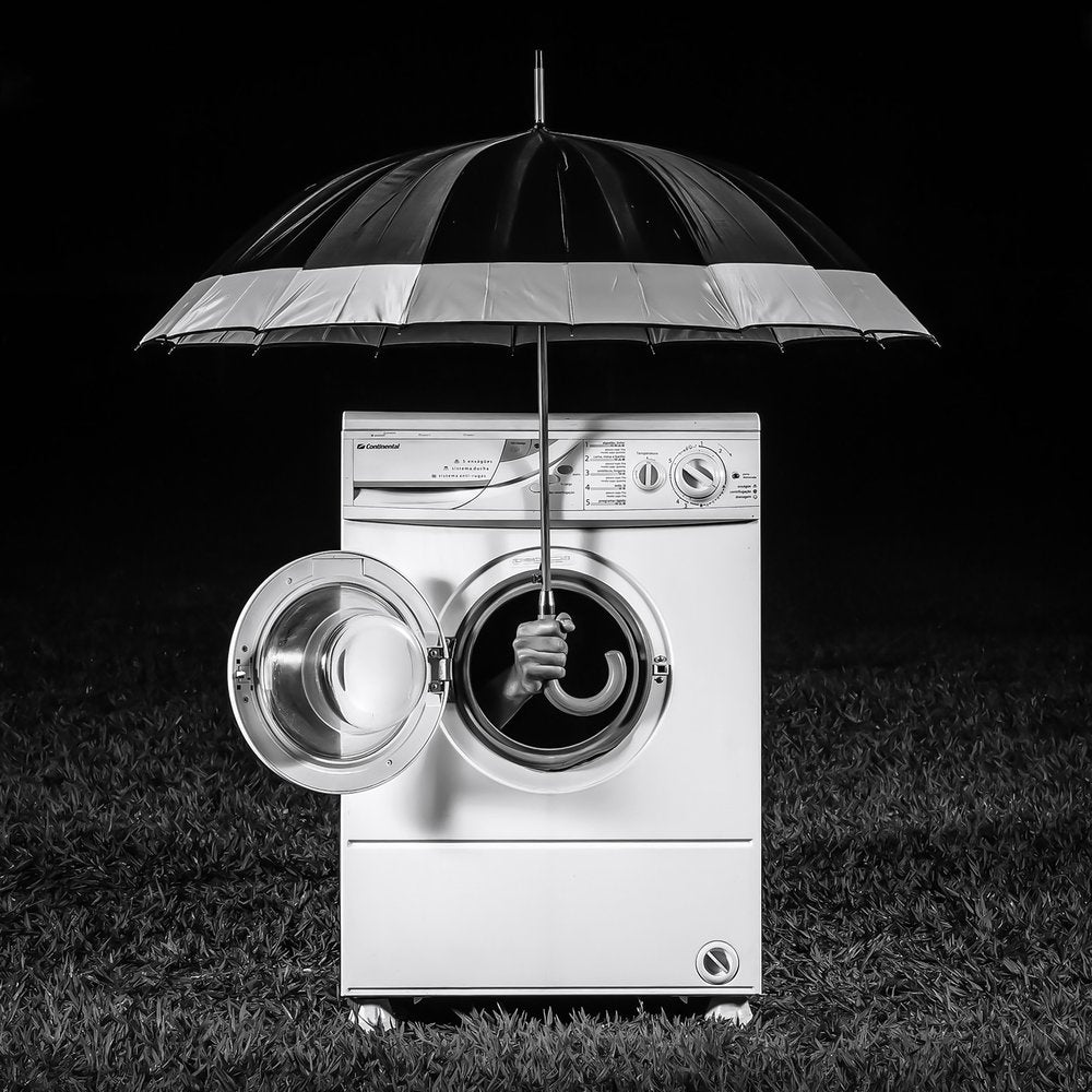 Umbrella And Washing Machine