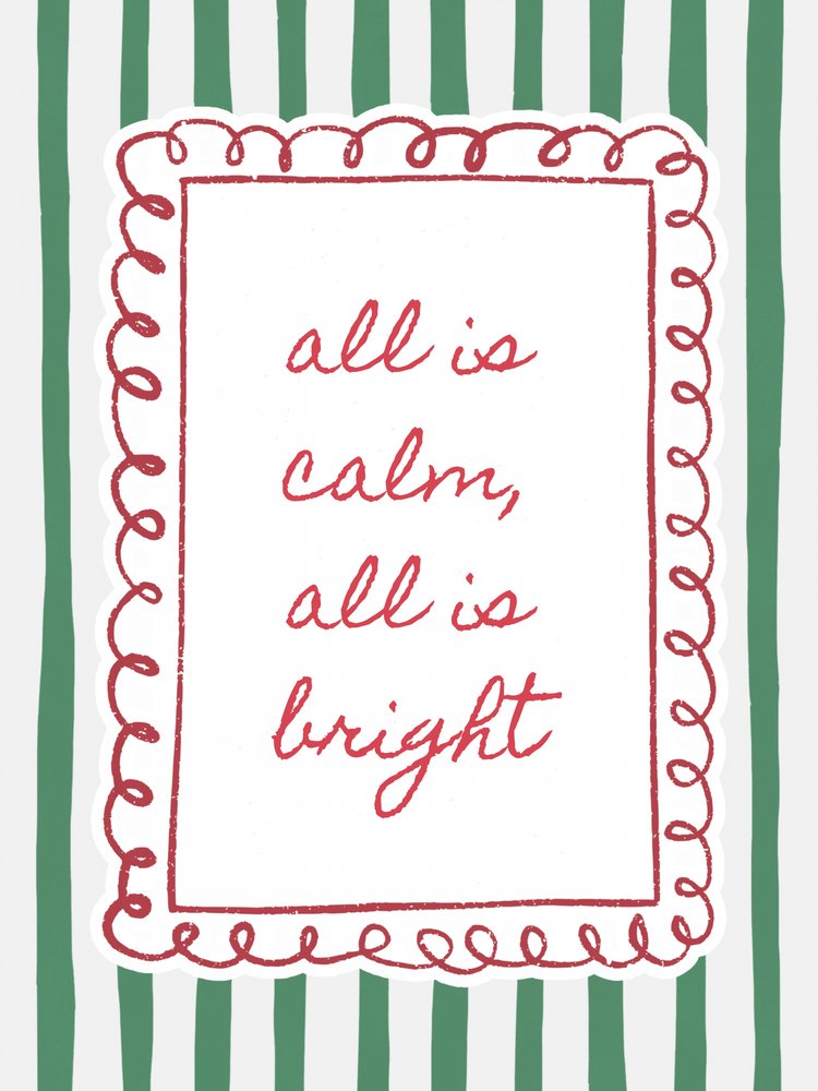 Calm Bright Holiday Verse