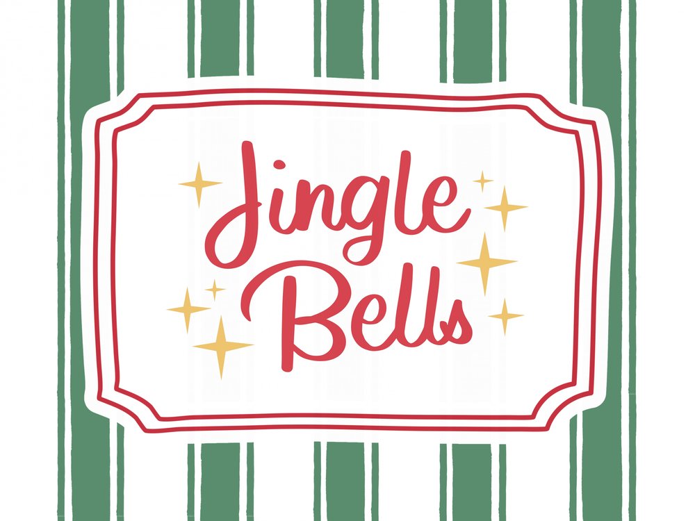Jingle Bells Festive Stripes