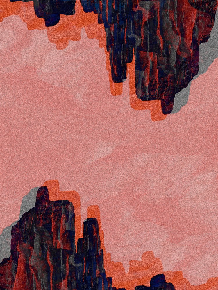 Pink Canyon Abstract
