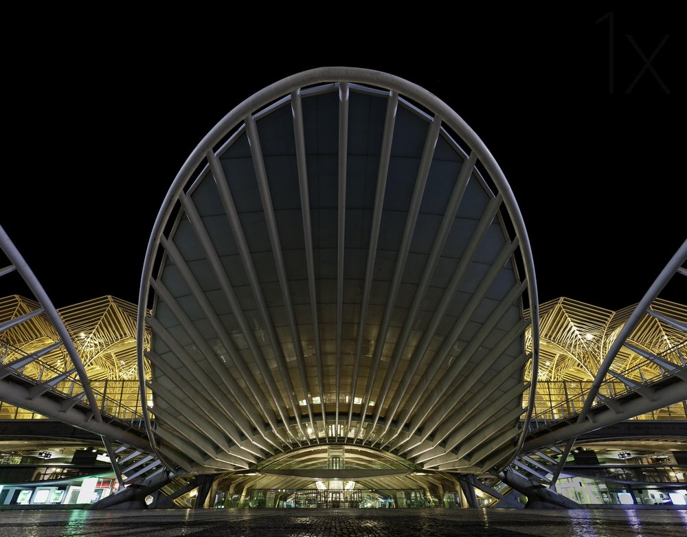 Curved Station At Night