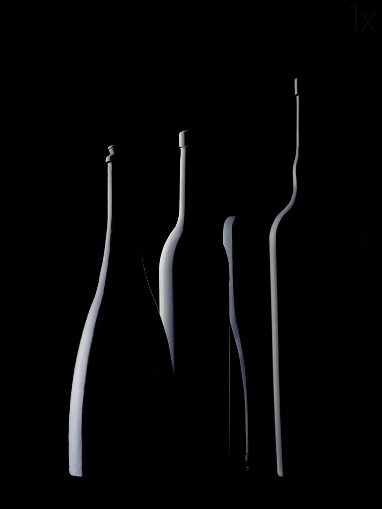 Elegant Bottle Silhouettes