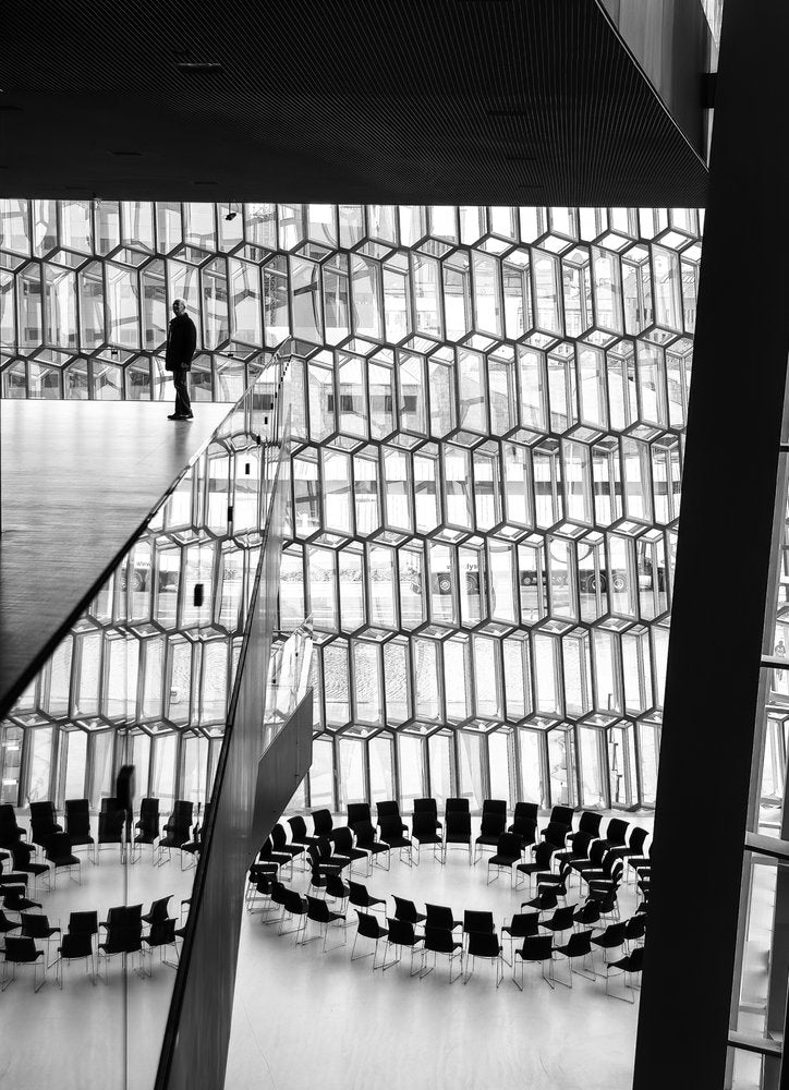 Solitary Figure Modern Geometry